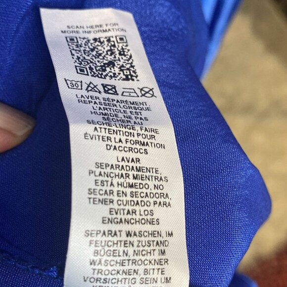 Topshop cobalt satin ruffle back party dress - Picture 6 of 10